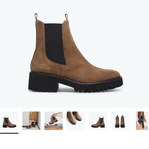 Freda Salvador Brown Suede Chelsea Boots